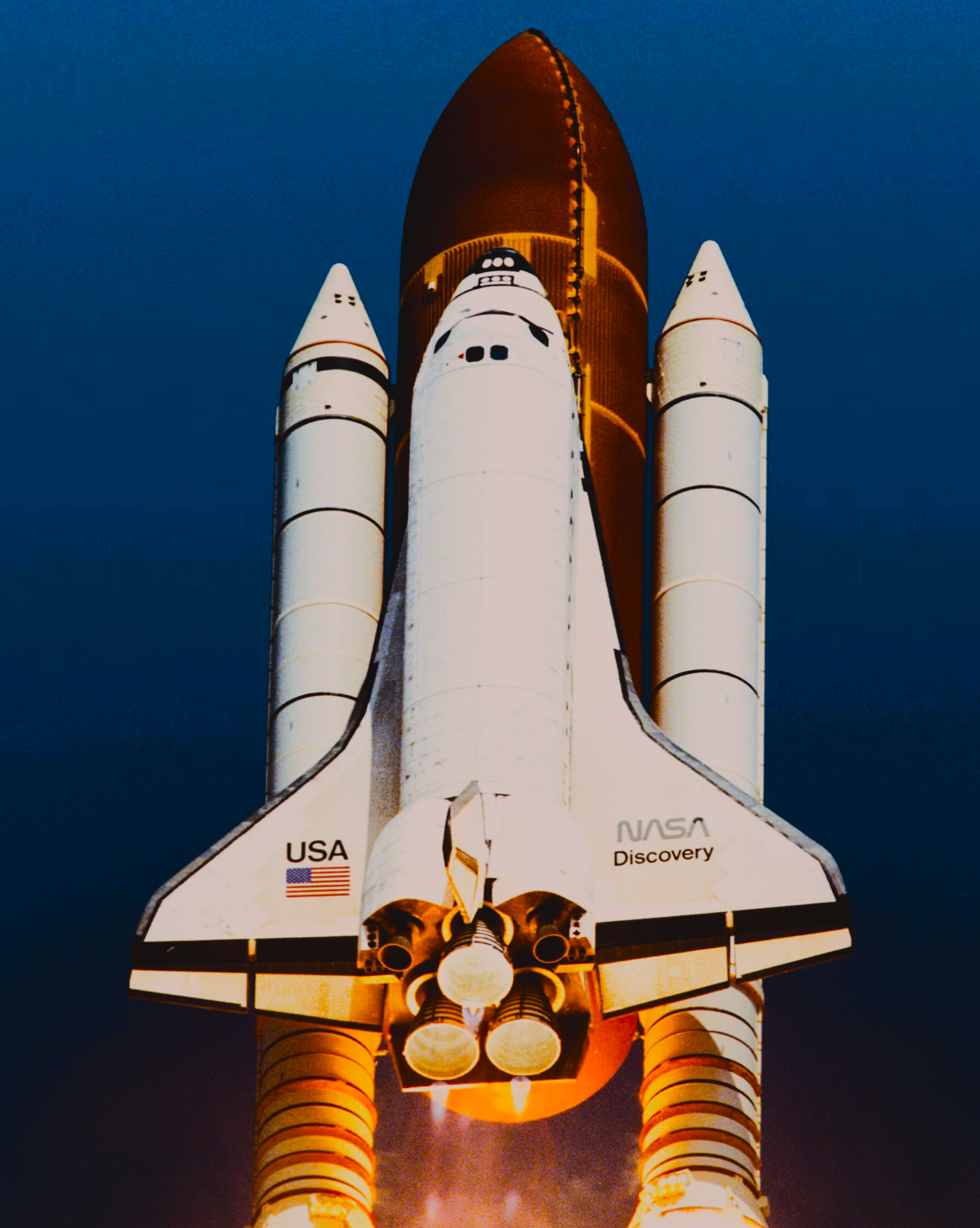 Push the Photo to get the Video: Space Shuttle Lift off Cockpit Camera